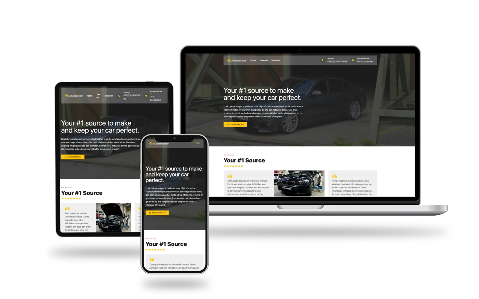 Car Perfection website